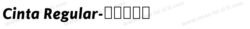 Cinta Regular字体转换